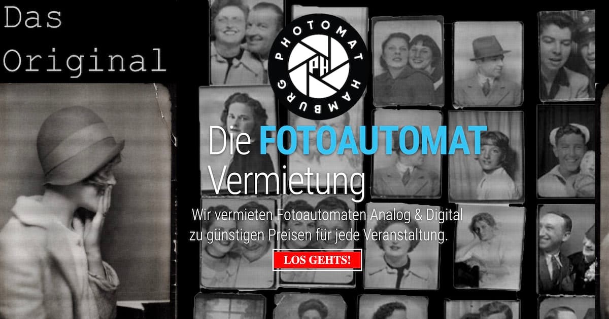 Photomat Hamburg Fotobox bei Event